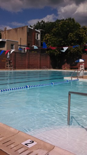 O'Connor Pool on a cool day in July.