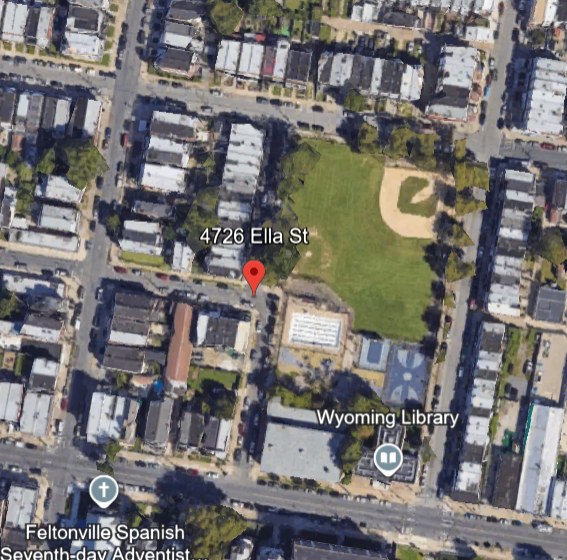 Google Earth image of Feltonville Rec Center