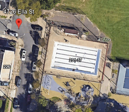 Google Earth image of Feltonville Pool